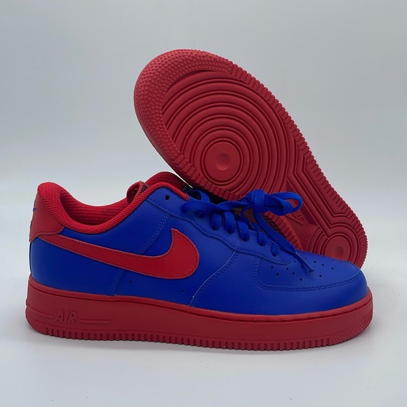Men’s Nike AF1 ‘07 NBY Red/Blue CT7875-994 USED. Size 9.5 - Picture 1 of 12